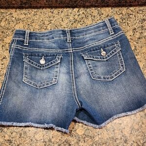 Xhiliration Denim Shorts, Size Xl 14/16